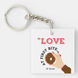 LIEFDE BIJ DE EERSTE HAP SLEUTELHANGER