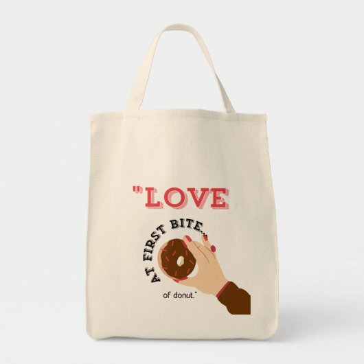 LIEFDE BIJ DE EERSTE HAP TOTE BAG (Voorkant)