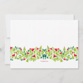 Liefde bij de uitnodiging voor kerstcadeautjes (Achterkant)