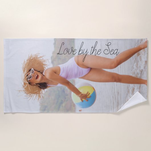 Liefde bij de Zee Badhanddoek (Voorkant)