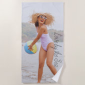Liefde bij de Zee Badhanddoek (Voorkant)