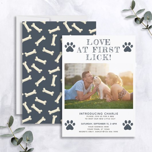 Liefde bij eerste bekendmaking van Lick New Puppy  Kaart