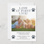 Liefde bij eerste bekendmaking van Lick New Puppy  Kaart (Voorkant)