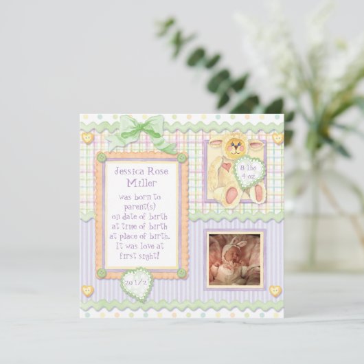 Liefde bij eerste nacht, aankondiging Lamb Birth (Staand voorkant)