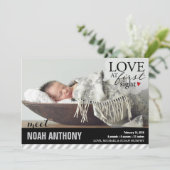 Liefde bij eerste nacht | Aankondiging van Baby (Staand voorkant)