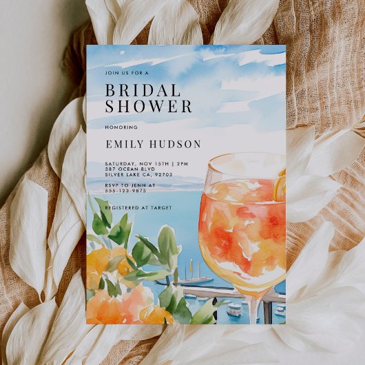 Liefde bij Eerste Spritz Amalfi Vrijgezellenfeest Kaart