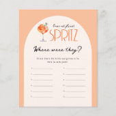 Liefde bij Eerste Spritz Bridal Waar waren ze spel (Voorkant)