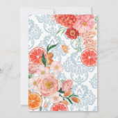 Liefde bij eerste spritz floral sinaasappel vrijge kaart (Achterkant)