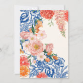 Liefde bij eerste spritz floral sinaasappel Vrijge Kaart (Achterkant)