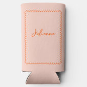 Liefde bij eerste Spritz Hand getrokken Vrijgezell Seltzer Blikjeskoeler (Achterkant)