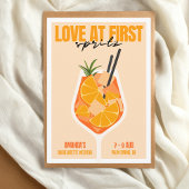 Liefde bij eerste Spritz Modern Bachelorette Weeke Kaart