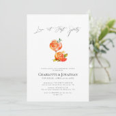 Liefde bij Eerste Spritz Modern repetitie diner Kaart (Staand voorkant)