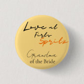 Liefde bij eerste Spritz oma Vrijgezellenfeest Ronde Button 3,2 Cm (Voorkant)