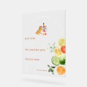 Liefde bij eerste Spritz | Ondertekening Drink Acryl Bord (Hoek)