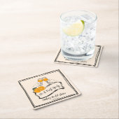 Liefde bij eerste spritz retro vrijgezellenfeest g kartonnen onderzetters (Insitu)