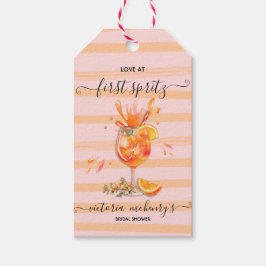 Liefde bij eerste Spritz Vrijgezellenfeest Cadeaulabel