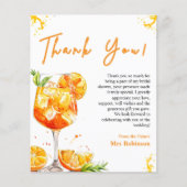 Liefde bij Eerste Spritz Vrijgezellenfeest Dank je (Voorkant)