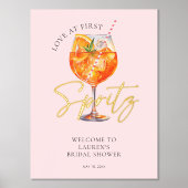 Liefde bij eerste Spritz Vrijgezellenfeest Gold Folie Afdrukken (Voorkant)