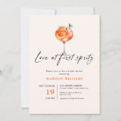 Liefde bij eerste Spritz Vrijgezellenfeest Kaart (Voorkant)