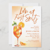 Liefde bij eerste Spritz Vrijgezellenfeest Kaart (Voorkant)