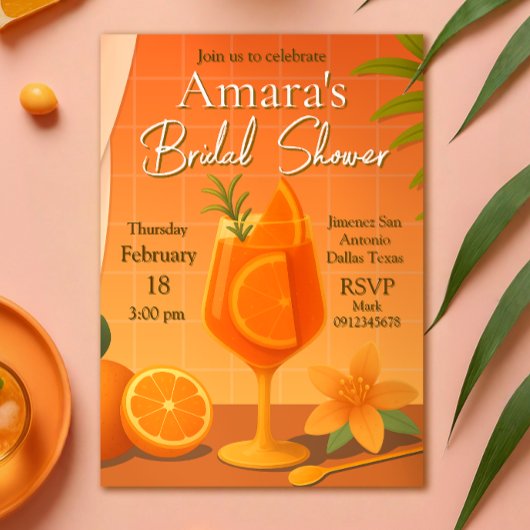 Liefde bij eerste Spritz Vrijgezellenfeest Kaart