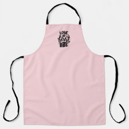 'Liefde bij eerste stap' All-over Print Apron Schort