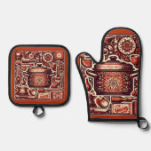 Liefde bij First Bake Ovenwant & Pannenlap Set (Voorkant)