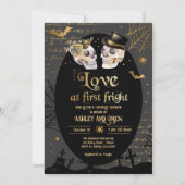 Liefde bij First Fright Halloween Couples Douche Kaart (Voorkant)