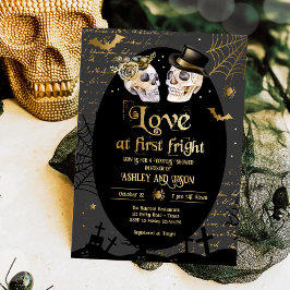 Liefde bij First Fright Halloween Couples Douche Kaart