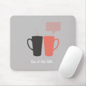  "Liefde bij First Latte" Muismat (Met muis)