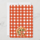 Liefde bij First Slice Pizza Bruids Koppels Douche Kaart (Achterkant)