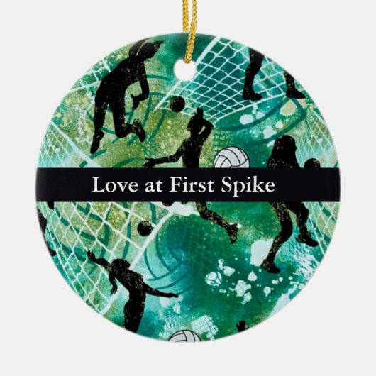 Liefde bij First Spike Keramisch Ornament (Voorkant)