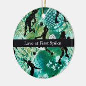 Liefde bij First Spike Keramisch Ornament (Links)