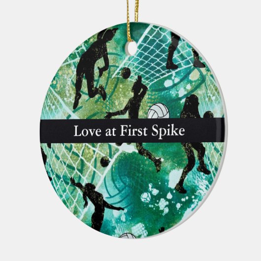 Liefde bij First Spike Keramisch Ornament (Links)
