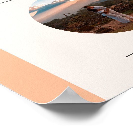 Liefde bij First Spritz Bridal Photo Waar waren ze Poster (Hoek)