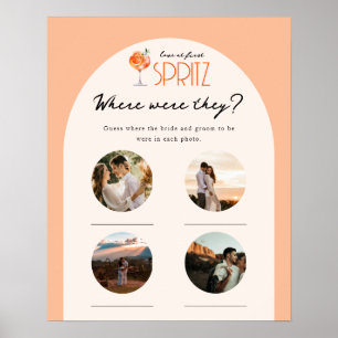 Liefde bij First Spritz Bridal Photo Waar waren ze Poster