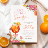 Liefde bij First Spritz Citrus Floral Vrijgezellen Kaart