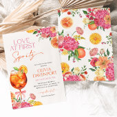 Liefde bij First Spritz Citrus Floral Vrijgezellen Kaart