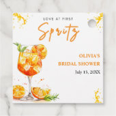 Liefde bij First Spritz Cocktail Sinaasappel Vrijg Bedankjes Labels (Achterkant)