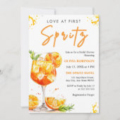 Liefde bij First Spritz Cocktail Sinaasappel Vrijg Kaart (Voorkant)