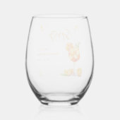 Liefde bij First Spritz Cocktail Sinaasappel Vrijg Wijnglas Zonder Voet (Achterkant)