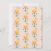 Liefde bij First Spritz Elegant Floral Vrijgezelle Kaart (Achterkant)