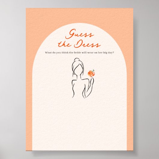 Liefde bij First Spritz Guess de jurk van de bruid Poster (Voorkant)