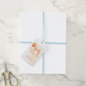 Liefde bij First SPRITZ Modern Oranje Vrijgezellen Cadeaulabel (Met Touw)