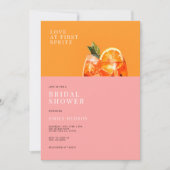 Liefde bij First Spritz Modern Vrijgezellenfeest Kaart (Voorkant)