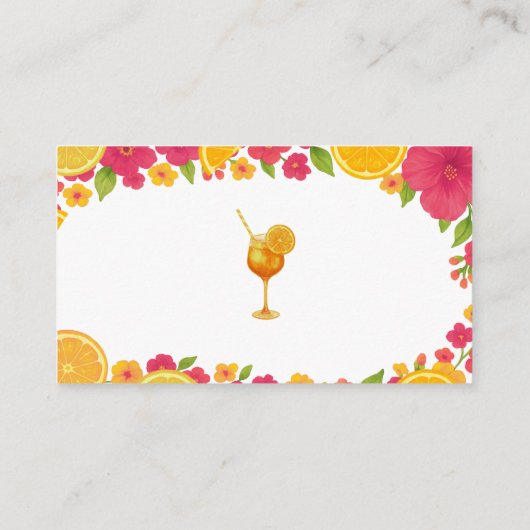 Liefde bij First Spritz Raad Hoeveel Snoepjes Brui Informatiekaartje (Achterkant)