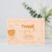 Liefde bij First Spritz Thank You Card Bedankkaart (Staand voorkant)