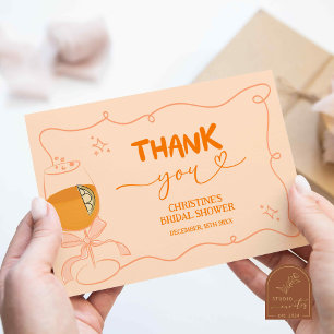 Liefde bij First Spritz Thank You Card Bedankkaart