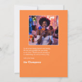 Liefde bij First Spritz Vrijgezellenfeest Foto Bedankkaart (Achterkant)