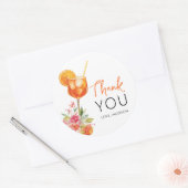 Liefde bij First Spritz Vrijgezellenfeest in het v Ronde Sticker (Envelop)